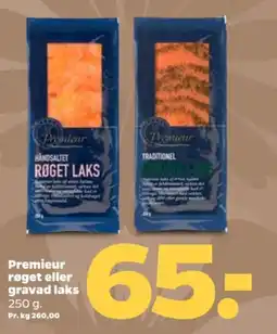 Netto Premieur røget eller gravad laks tilbud