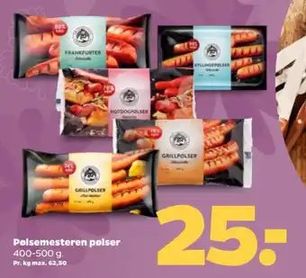 Netto Pølsemesteren pølser tilbud