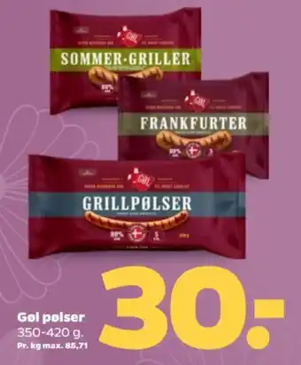 Netto Gøl pølser tilbud