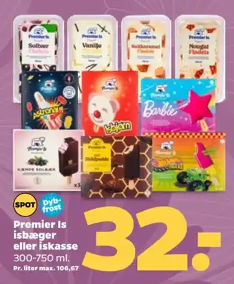 Netto Premier Is isbæger eller iskasse tilbud