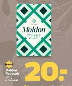 Netto Maldon flagesalt tilbud