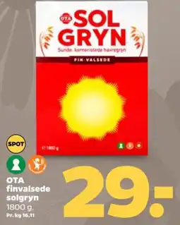 Netto OTA finvalsede solgryn tilbud