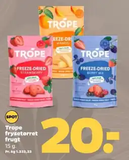 Netto Trope frysetørret frugt tilbud