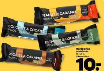 Netto Murph crisp proteinbar tilbud
