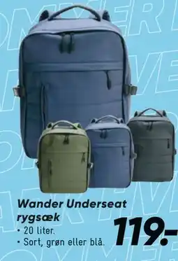 Bilka Wander Underseat rygsæk tilbud