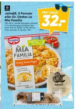 Bilka Jalm&B, Il Fornaio eller Dr. Oetker La Mia Familia tilbud