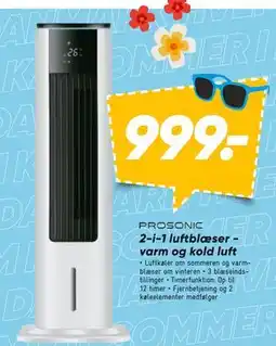 Bilka PROSONIC 2-i-1 luftblæser varm og kold luft tilbud