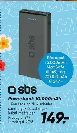 Bilka Powerbank 10.000mAh tilbud