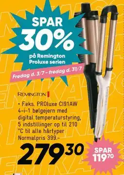 Bilka SPAR 30% på Remington Proluxe serien tilbud