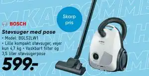 Bilka Bosch Støvsuger med pose tilbud