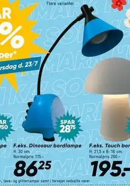 Bilka Dinosaur bordlampe tilbud
