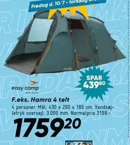 Bilka Hamra 4 telt tilbud