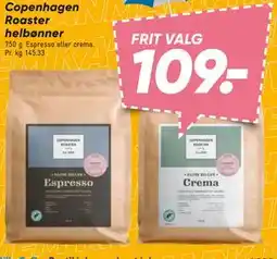 Bilka Copenhagen Roaster helbønner tilbud