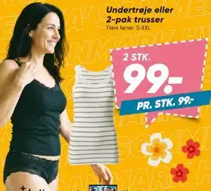 Bilka Undertrøje eller 2-pak trusser tilbud