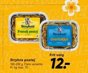 Bilka Stryhns postej tilbud