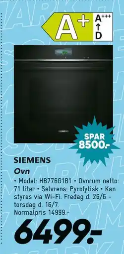Bilka SIEMENS Ovn tilbud