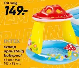 Bilka svamp oppustelig babypool tilbud