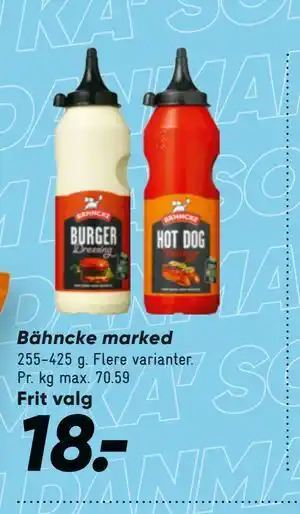 Bilka Bähncke marked tilbud