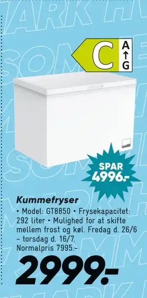 Bilka Kummefryser tilbud
