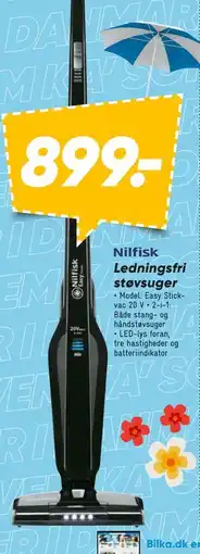 Bilka Nilfisk Ledningsfri støvsuger tilbud