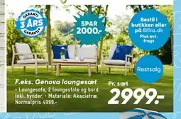 Bilka Genova loungesæt tilbud