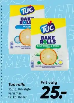 Bilka Tuc rolls tilbud