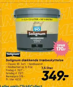 Bilka Solignum dækkende træbeskyttelse tilbud