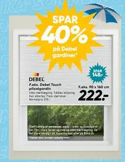 Bilka SPAR 40% på Debel gardiner tilbud