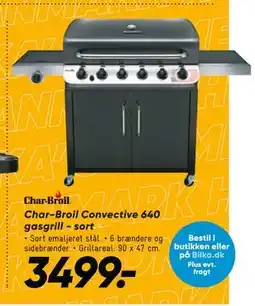Bilka Char-Broil Convective 640 gasgrill - sort tilbud