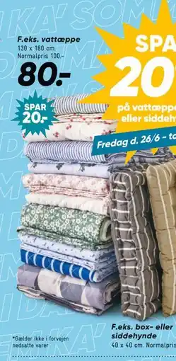Bilka vattæppe tilbud