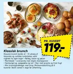 Bilka Klassisk brunch tilbud