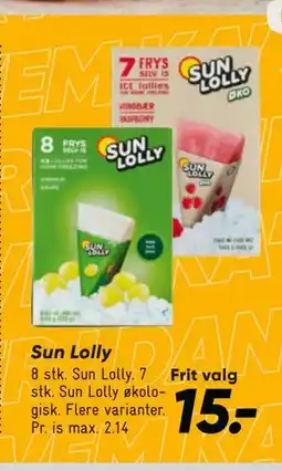 Bilka Sun Lolly tilbud