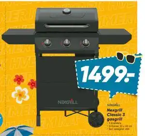 Bilka Nexgrill Classic 3 gasgrill tilbud