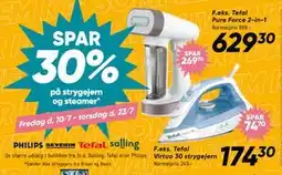 Bilka SPAR 30% på strygejern og steamer tilbud