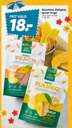 Bilka Sunshine Delights tørret frugt tilbud