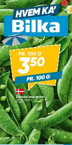 Bilka Danske løse ærter tilbud