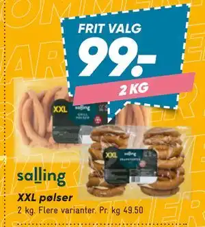 Bilka XXL pølser tilbud
