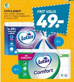 Bilka Lotus papir tilbud