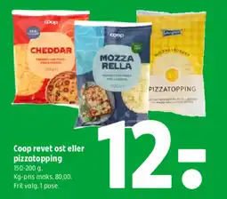 Coop 365 Coop revet ost eller pizzatopping tilbud