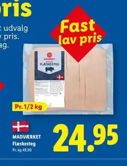 Lidl MADVÆRKET Flæskesteg tilbud