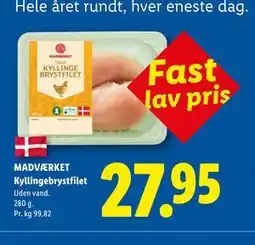 Lidl MADVÆRKET Kyllingebrystfilet tilbud