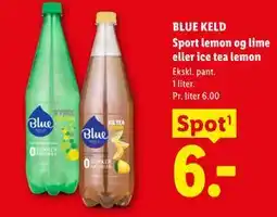 Lidl BLUE KELD Sport lemon og lime eller ice tea lemon tilbud