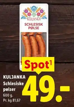 Lidl KULJANKA Schlesiske pølser tilbud