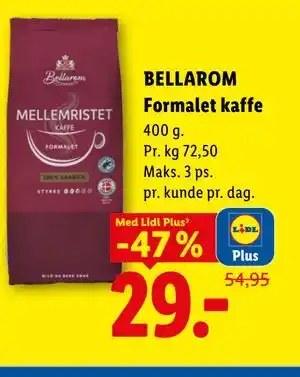 BELLAROM Formalet kaffe, App-pris