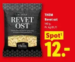 Lidl THEM Revet ost tilbud