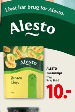 Lidl ALESTO Bananchips tilbud