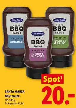 Lidl SANTA MARIA BBQ-sauce tilbud