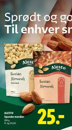 Lidl ALESTO Spanske mandler tilbud