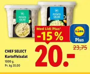 Lidl CHEF SELECT Kartoffelsalat, App-pris tilbud