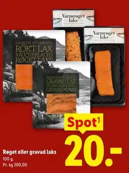 Lidl Røget eller gravad laks tilbud